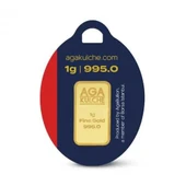 AgaKulche 1 gr 995.0 24 Ayar Külçe Altın - 1