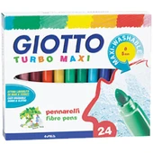 Giotto Keçeli Boya Kalemi Turbo Maxi 24 Renk 455000 - 1