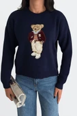 EYSHAN Teddy Bear Ayıcıklı Kazak- Kadın Triko Kazak Standart Beden - 3