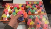 Stres Çarkı Şeklinde Slime Simli Neonlu Parlak Fosforlu Renkli Slaym Jel Oyun Hamuru 3 Lü thumbnail 1