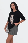 EYSHAN Teddy Bear Ayıcık desenli Tshirt Oversize Kalıp - 2