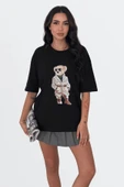EYSHAN Teddy Bear Ayıcık desenli Tshirt Oversize Kalıp - 4