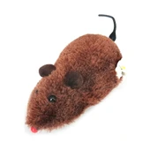 Markapet Kurmalı Hareketli Tekerlekli Fare 12 cm Kahverengi - 1