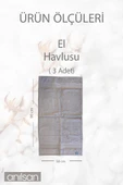 3'lü Kahverengi Süper Soft Bordürlü El Havlusu - 50x90 Cm, 250 Gr, %100 Pamuk, Spa Ve Otel Havlusu - 3