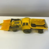 Sarı Siyah Şirin Kum Kepçesi Kürekli ve Kum Taşıyıcılı Traktör | 43x15 Cm | Mavi Su Dünyası - 2