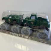 İkili Asker Kamyonu | 31x13 Cm | Mavi Su Dünyası - 1