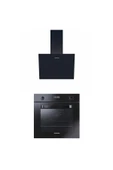 Hoover 2 li Ankastre Siyah Cam Set (HDG6C1GBTK-3051B) - 1