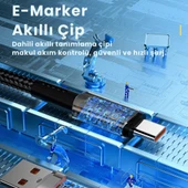 Essager 1 Metre 66W 6A USB to Type-C Süper Hızlı Data Şarj Kablosu, Ultra Dayanıklı Şarj ve Data Kablosu - 5