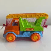 Renkli İtfaiye Arabası | Merdivenli Araba | 21x14 Cm | Mavi Su Dünyası - 1