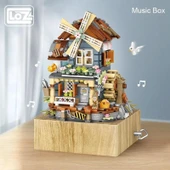 LOZ Klasik Yel Değirmeni Evi Müzik Kutusu - 1