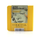 Tigertint Sert Kapak Eskiz Defteri 140 g 12x12 cm 80 Yaprak Sarı 100140125 - 1