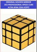 ZETCONCEPT 3X3 GOLDEN MIRROR AYNA KÜP -Zeka Küpü - Profesyonel Speed Cube - Sabır Küpü - 1