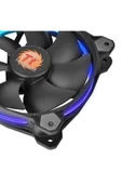 THERMALTAKE 120mm Riing 12 Led Cl-f042-pl12sw-a 3pin Siyah Kasa Fanı - 1