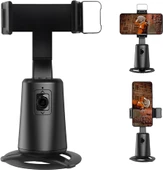 Otomatik Yüz Takipli Standlı Selfie Tripod 360° Dönüş LED Işık Vlog Canlı Yayın Videosu için - 2