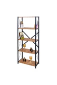 AKIS HOME 5 Raflı Metal Ayaklı Dekoratif Kitaplık - 4