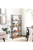 AKIS HOME 5 Raflı Metal Ayaklı Dekoratif Kitaplık - 1