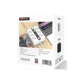 3000W Akım Korumalı 4 USB'li ve 2 TYPE-C li 6'lı Grup Priz 2 m Uzatma Kablosu Beyaz - 4