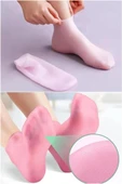 Silikon Ayak Bakım Nemlendirici Çorap Çatlak Kuruluk Önleyici Jel Topuk Krem Çorabı Ayak Maskesi - 2