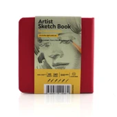 Tigertint Sert Kapak Eskiz Defteri 140 g 12x12 cm 80 Yaprak Kırmızı 100140122 - 1