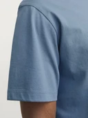 JACK JONES Erkek Mavi Pamuklu Tişört 12268415 - 7