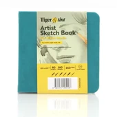 Tigertint Sert Kapak Eskiz Defteri 140 g 12x12 cm 80 Yaprak Turkuaz 100140127 thumbnail 1