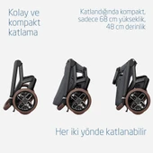 Maxi-Cosi Fame-Pebble 360 Pro Portbebeli Led Işıklı Entegre Telefon Şarj Üniteli Premium Bebek Arabası Twillic Graphite - 7