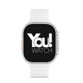 You Watch A8-A84PRO Silver & White Silicon Unisex Kol Saati - 2