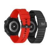 You Watch R13-AR134 Black Metal & Red Silicon Unisex Kol Saati - 3
