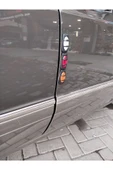 Reflektörlü kafesli kapı bademi 2 adet (Siyah) - 5