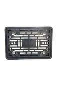 Çerçeveli Kare Plastik Plakalık  Motosiklet Uyumlu   Plaka Altlığı Vidalı 25x16cm - 1