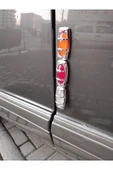 Reflektörlü kafesli kapı bademi 2 adet (Krom) - 3