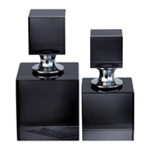 2Lİ SET KRİSTAL DEKOR ŞİŞE FÜME 5X10 - 1