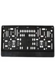 1 Adet Plastik Yazısız Plaka Altlığı Geçme Kare  Plakalık 31CmX13Cm Standart Kare Tip - 4