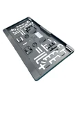 1 Adet Plastik Yazısız Plaka Altlığı Geçme Kare  Plakalık 31CmX13Cm Standart Kare Tip - 2