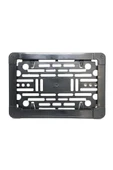 Çerçeveli Kare Plastik Plakalık  Motosiklet Uyumlu   Plaka Altlığı Vidalı 25x16cm - 2
