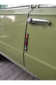 Reflektörlü kafesli kapı bademi 2 adet (Siyah) - 6
