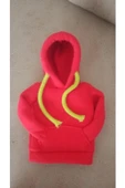 Vites Kılıfı Kapşonlu Sweatshirt Geçirmeli Vites Topuzu Kılıfı KIRMIZI - 2