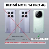 Xiaomi Redmi Note 14 Pro 4G Kılıf Şeffaf Silikon Hibrit Case Kapak - 2