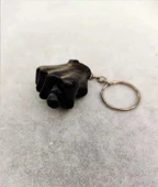 Siyah Renk Sevimli Muzip Anahtarlık Nah Anahtarlık thumbnail 2