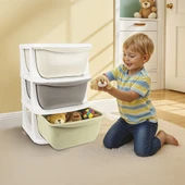 7130 3 Katlı 3 Çekmeceli Saklama Ünitesi -Dolu Oyuncak - 4