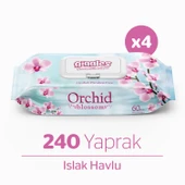 Giggles Orkide Kokulu Islak Havlu 60'lı 4 Paket 240 Mendil - 1