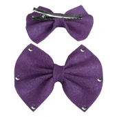 Pullu Keçe Kedi Köpek Tokası Mor 4.5-5.5 cm ( 2 Adet ) - 1