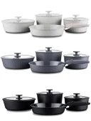 Korkmaz A2792 Nova Pratika 8 Parça Seramik Tencere Seti - Siyah thumbnail 3