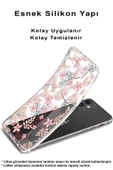 PrintiFy  Samsung Galaxy A36 İle Uyumlu Kamera Korumalı Floral Kırmızı Tasarımlı Şeffaf Kılıf thumbnail 2