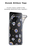 PrintiFy  Samsung Galaxy  A16 ile Uyumlu 1mm Slim Fit Nazar Boncuğu 5 Baskılı Şeffaf  Kılıf - 2