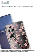 PrintiFy  Galaxy A56 ile Uyumlu Kamera Korumalı Floral Kırmızı Tasarımlı Şeffaf Kılıf - 3