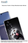 PrintiFy  Honor 20 Lite ile Uyumlu Kedi 2 Kamera Korumalı Şeffaf Kılıf - 4