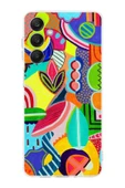 PrintiFy  Samsung Galaxy A26 ile Uyumlu Retro Color 6Kamera Korumalı ŞeffafKılıf - 1