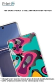 PrintiFy  Samsung Galaxy A26 ile Uyumlu Kamera Korumalı Renkli Desen Tasarımlı Şeffaf Silikon Kılıf thumbnail 3