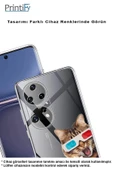 PrintiFy  Samsung Galaxy  A16 ile Uyumlu Kedi 1 Kamera Korumalı Şeffaf Kılıf - 4
